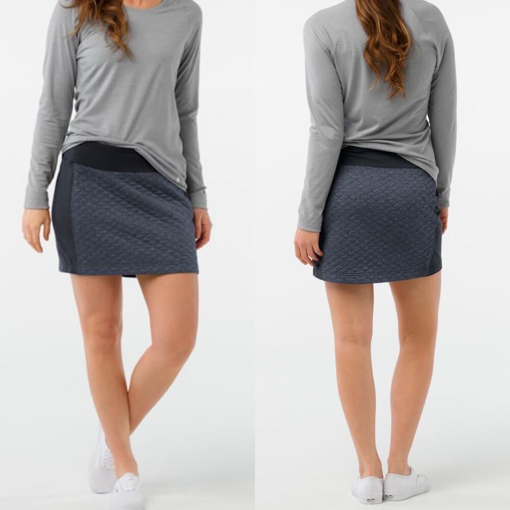 Smartwool Diamond Peak Quilted Mini Skirt Womens M Medium Merino Wool Blend